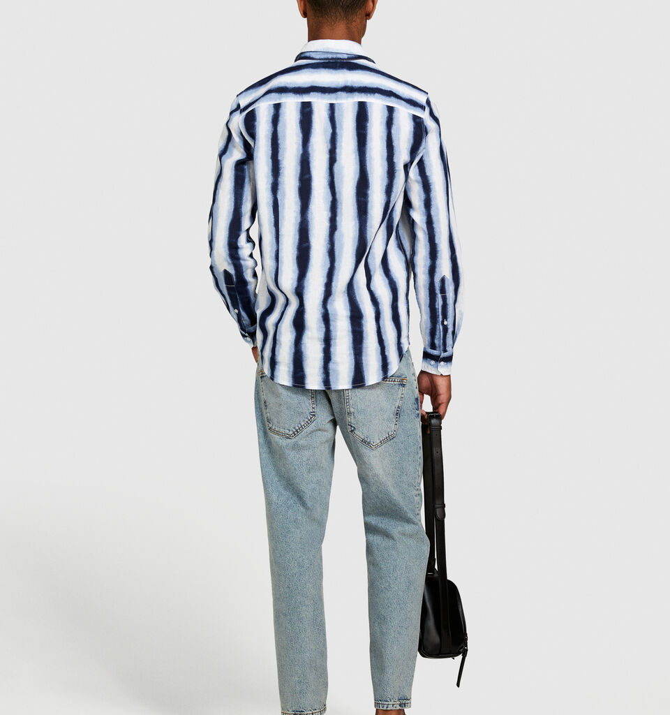 Slim fit printed shirt - men's slim fit shirts - Multi-color | Sisley image number 3